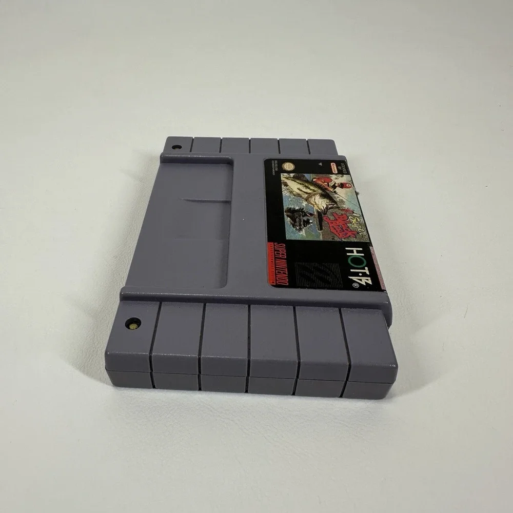 SUPER BLACK BASS SUPER NINTENDO SNES 1993 CLEANED TESTED WORKS